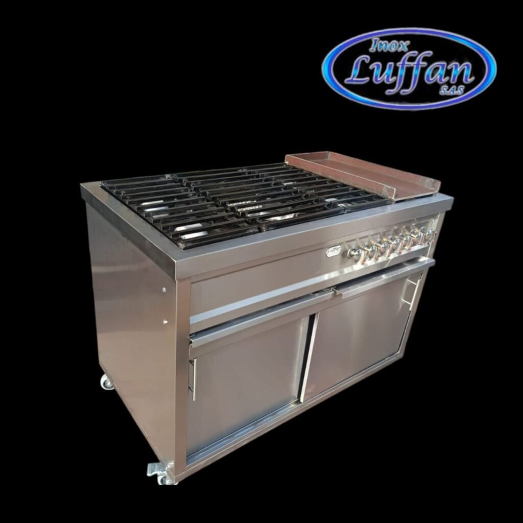 estufa y plancha asadora